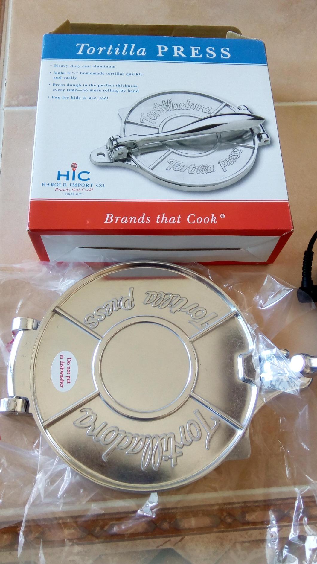 HIC Kitchen Taco Making Tools, Tortilla Press, Heavyweight Aluminum, Forms 6-Inch Tortillas and Artisan Flatbreads customer photo 1