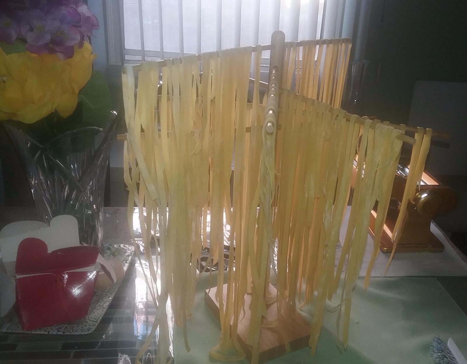 Weston Bamboo Pasta Drying Rack (53-0201), 10 Drying Arms, 16