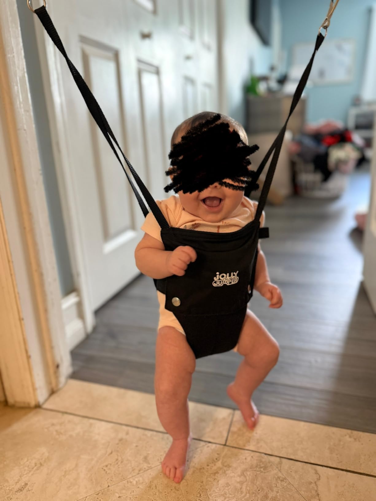 Jolly Jumper Iconic Doorway Baby Jumper - Black customer photo 1