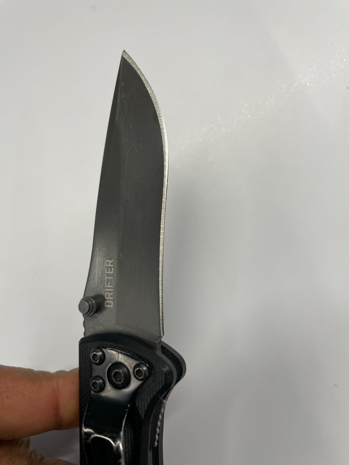 CRKT Drifter Everyday Carry EDC Pocket Folding Knife with Liner Lock: Stainless Steel Plain Edge Blade, G10 Handle, Pocket Clip, 6450K customer photo 1