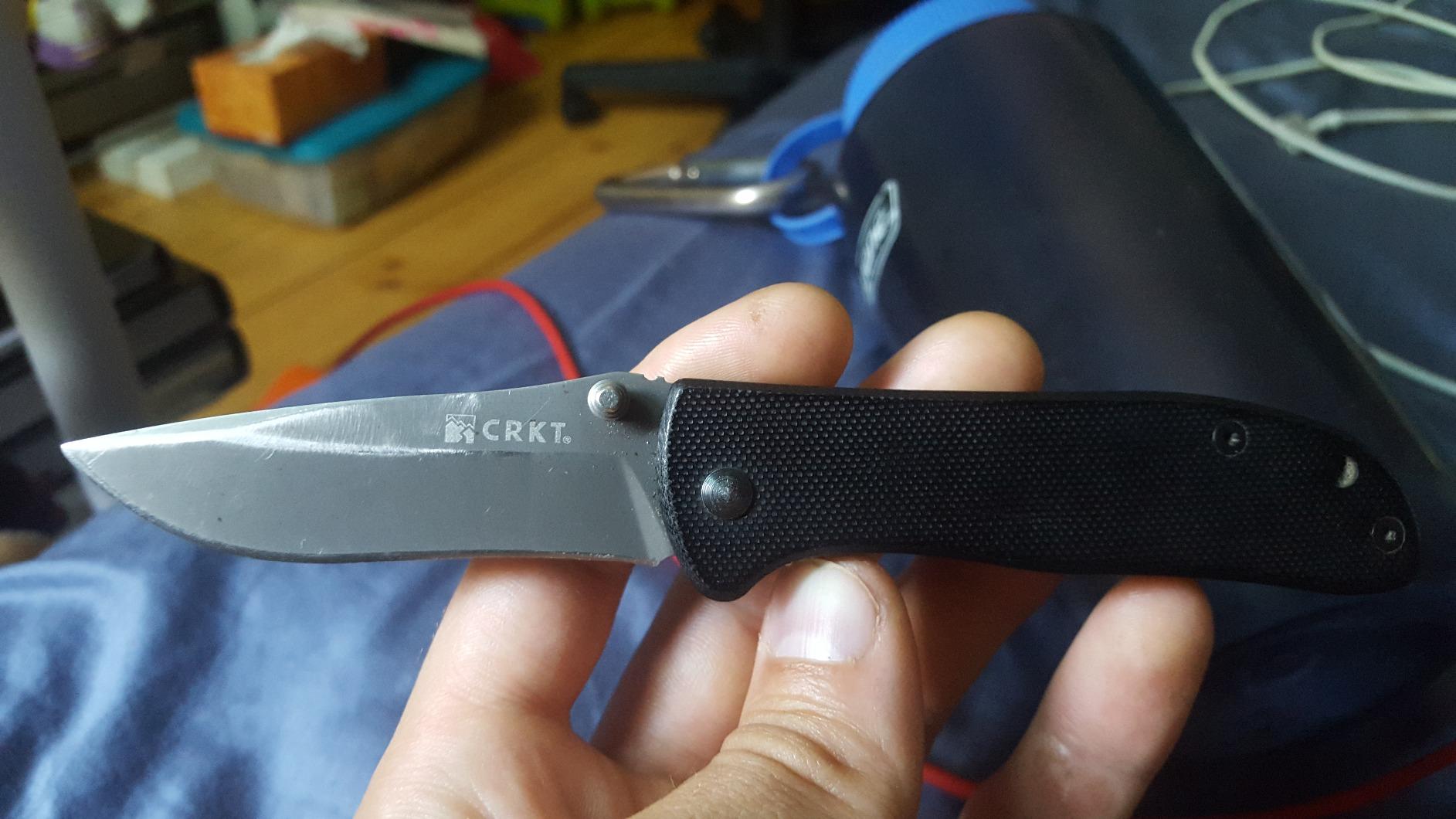 CRKT Drifter Everyday Carry EDC Pocket Folding Knife with Liner Lock: Stainless Steel Plain Edge Blade, G10 Handle, Pocket Clip, 6450K customer photo 2