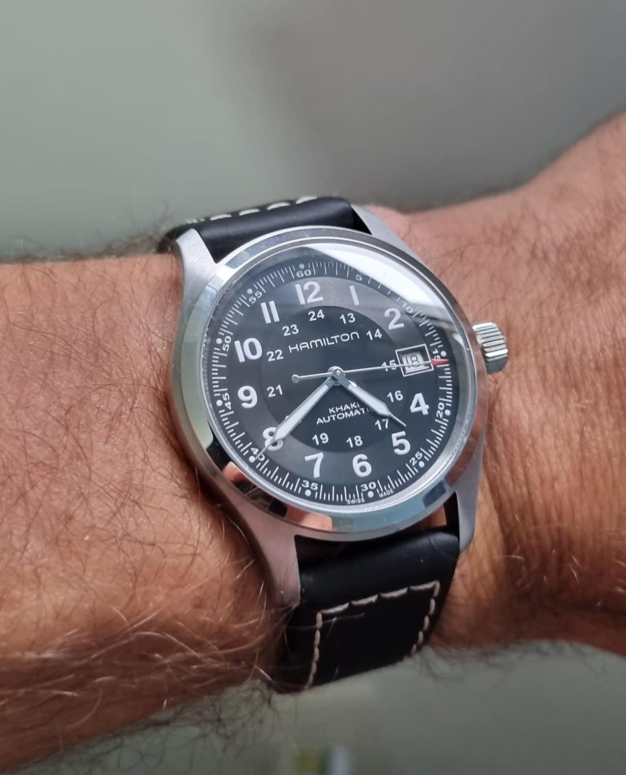 Hamilton Khaki Field Automatic Men's Watch, 38mm Stainless Steel Case customer photo 1