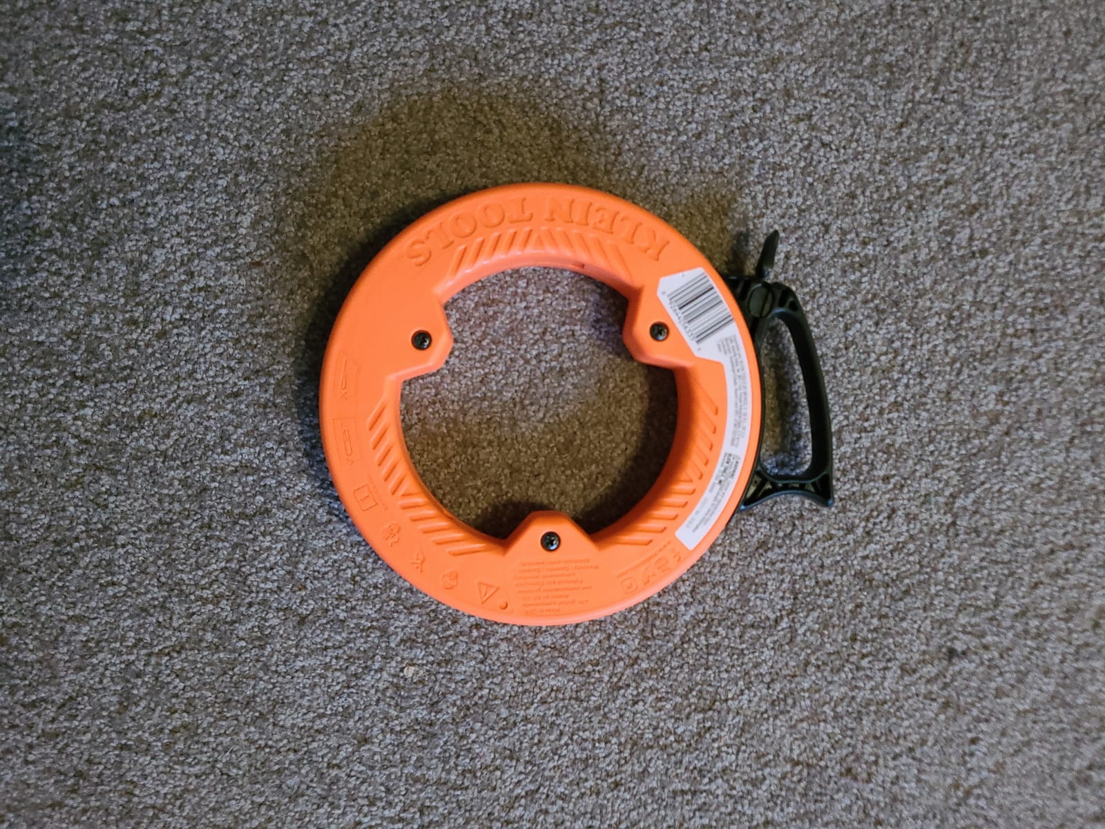 Klein Tools 56005 Fish Tape, 25-Foot Steel Fish Tape, 1/4-Inch, Plastic Tip, Etched for Measuring, Updated Model Cat. No. 56335 Available customer photo 1