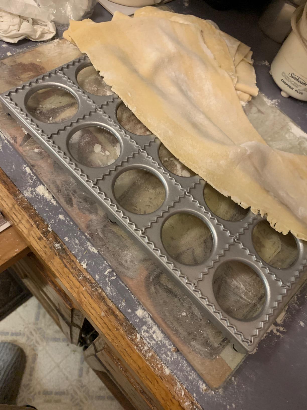 CucinaPro Ravioli Mold with XL 2.5 Inch Squares, Authentic Tray & Press customer photo 2