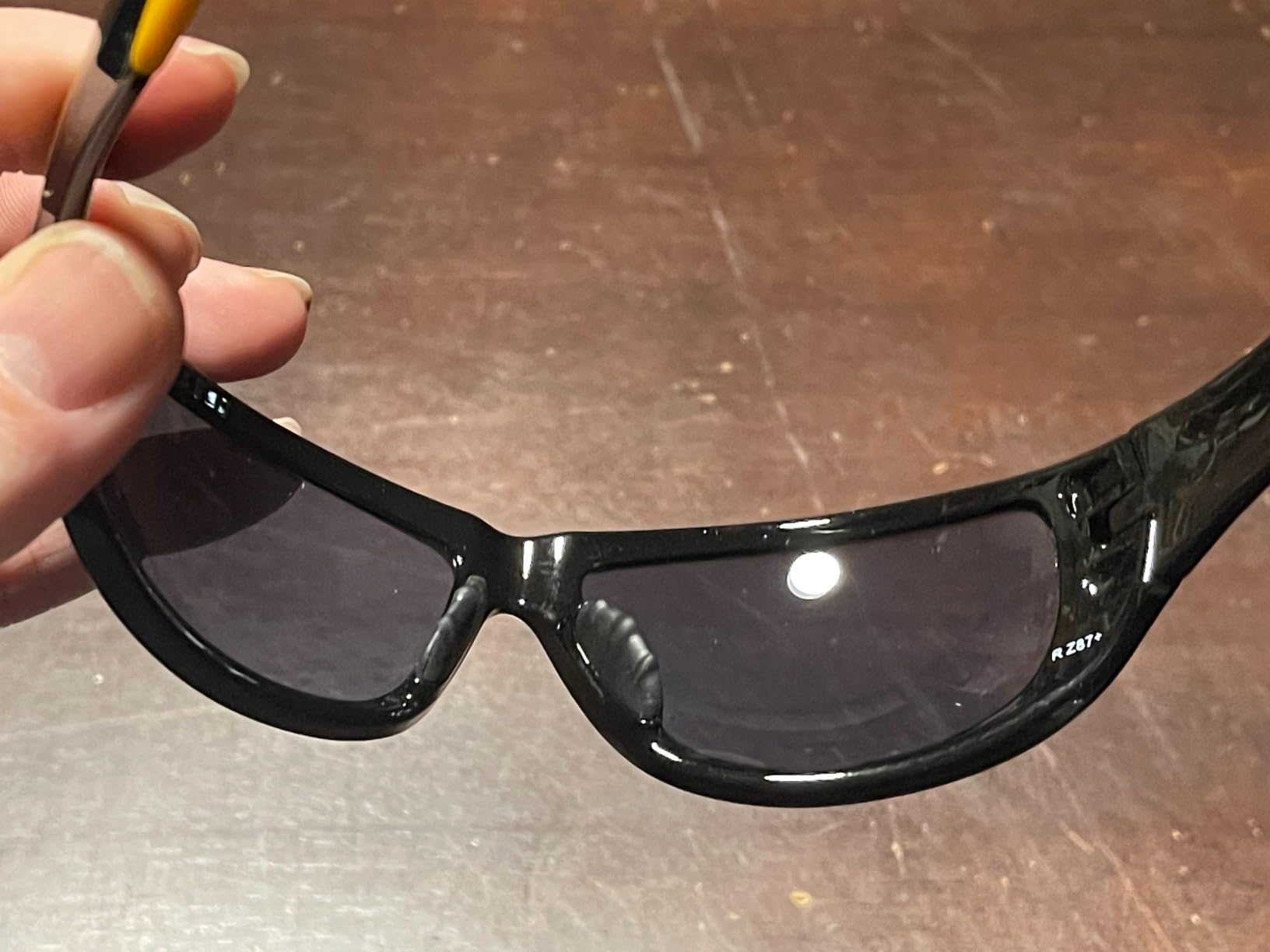 DEWALT DPG94-2C Dominator Z87+ Safety Glasses - Black Full Frame & Smoke Lens - Rubber Temples & Nosepiece customer photo 1
