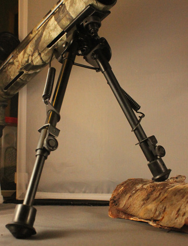 UTG Tactical OP Bipod, Rubber Feet, Center Height 8.3