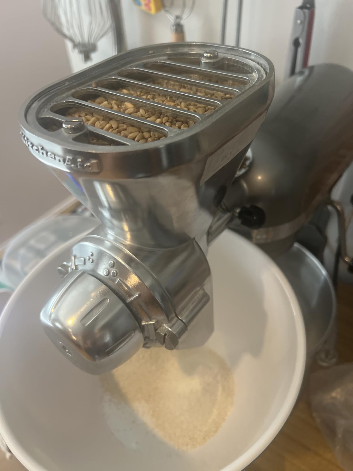 KitchenAid KGM All Metal Grain Mill Attachment for KitchenAid Stand Mixers customer photo 2