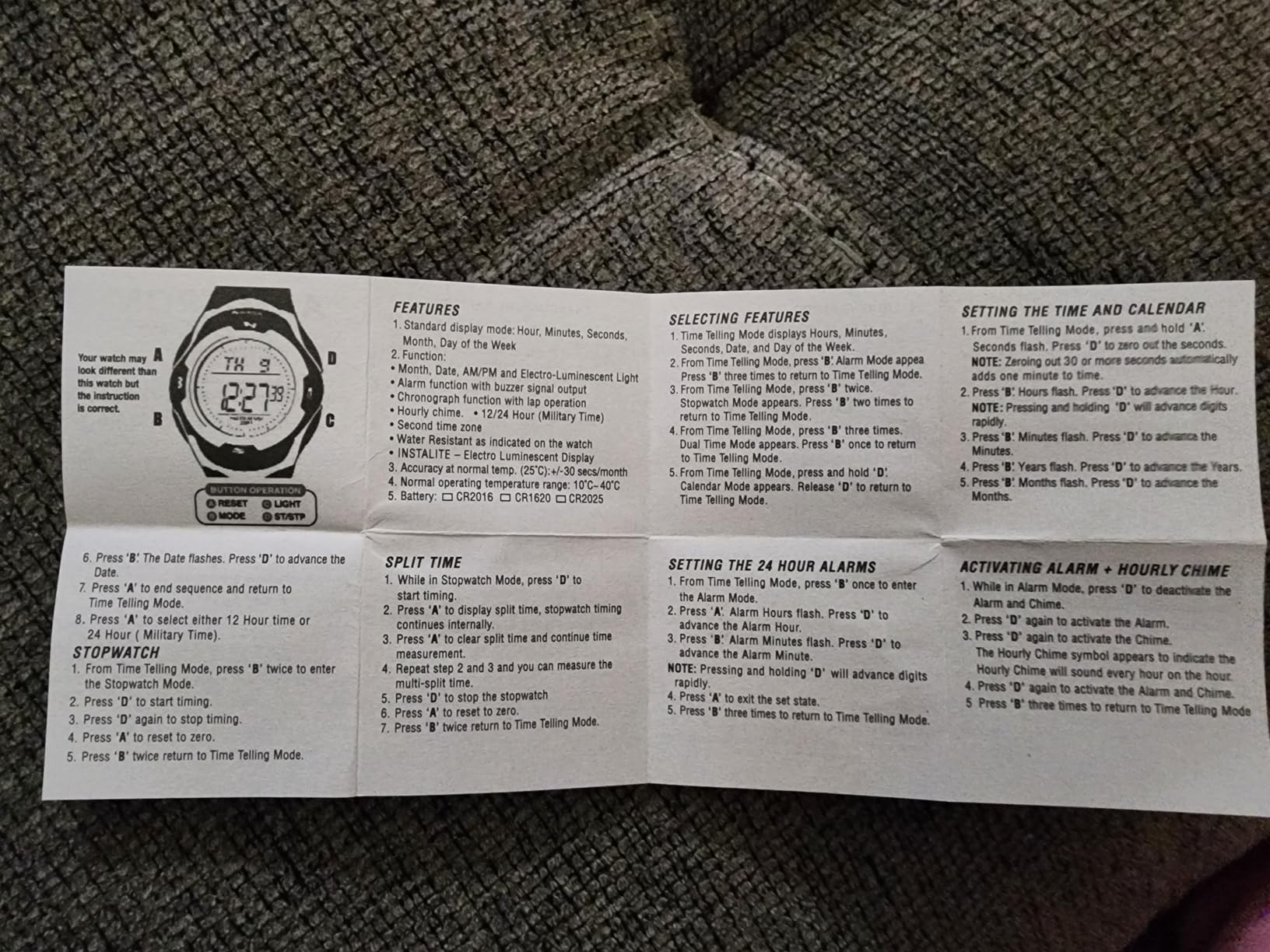 Sport Women's Digital Chronograph Resin Strap Watch, 45/7012 customer photo 2