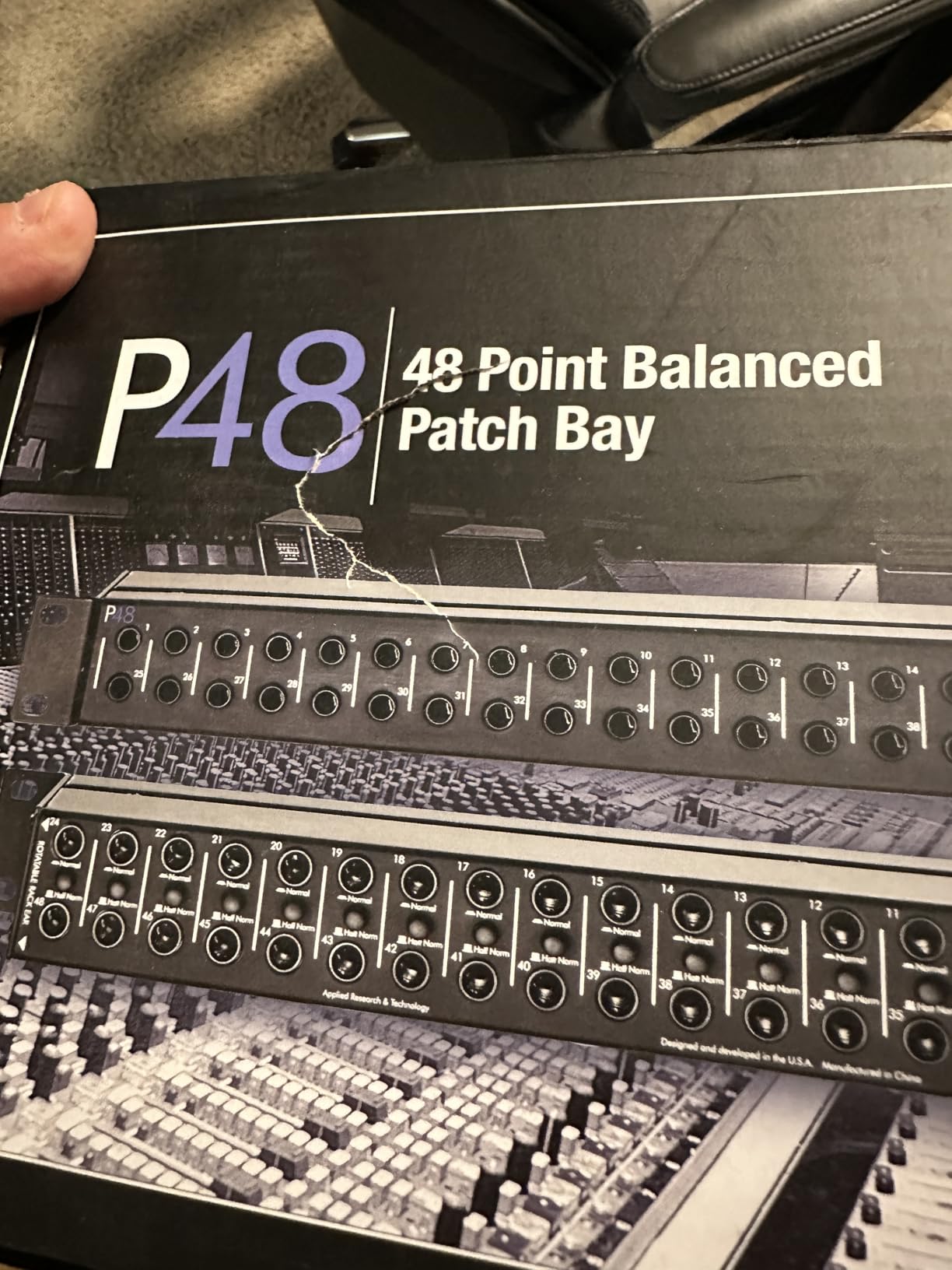 Art Pro Audio P48-48 Point Balanced Patch Bay customer photo 2