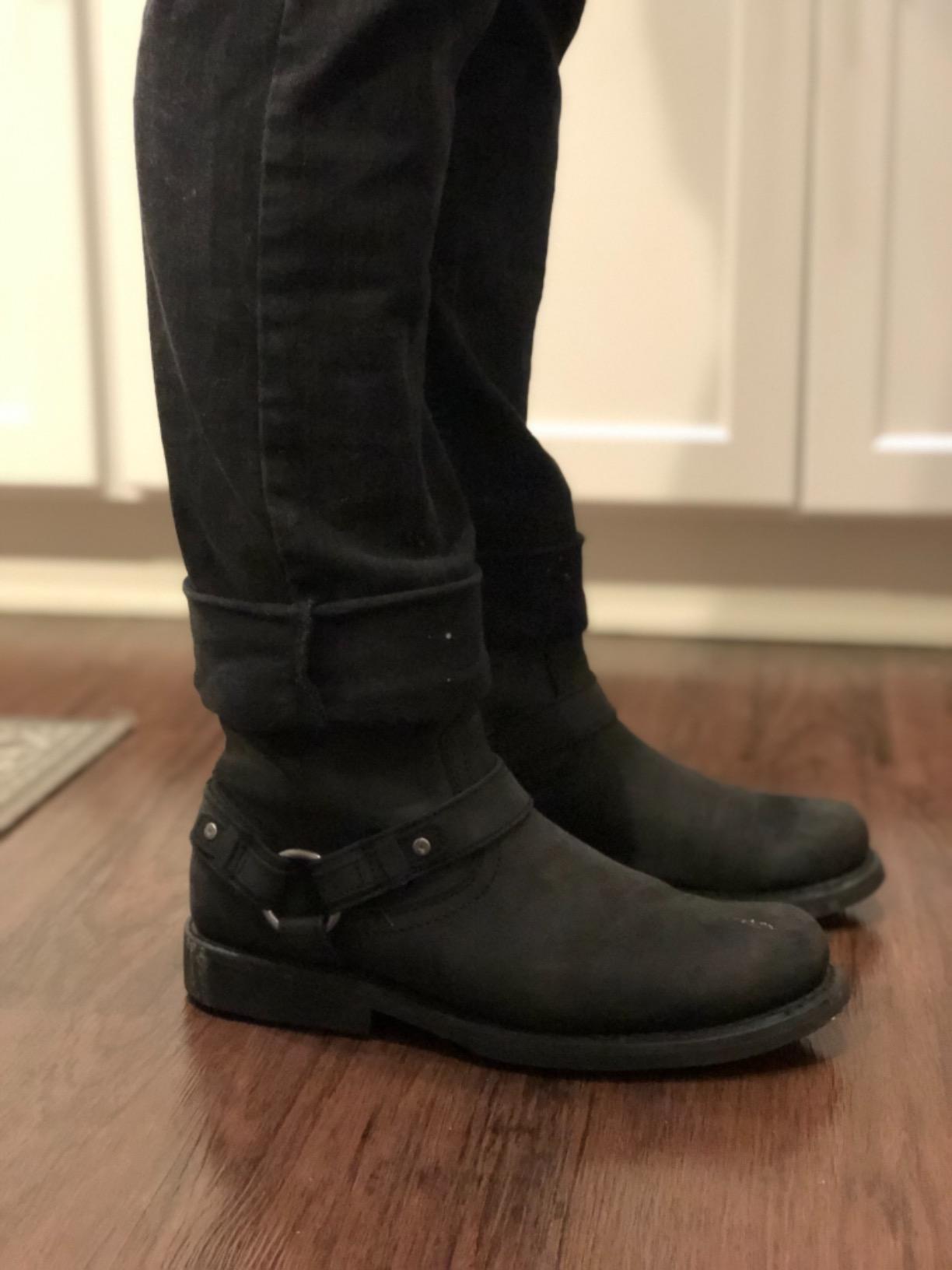 Harley-Davidson Footwear Mens Scout Leather Harness Riding Casual Boots Ankle customer photo 1