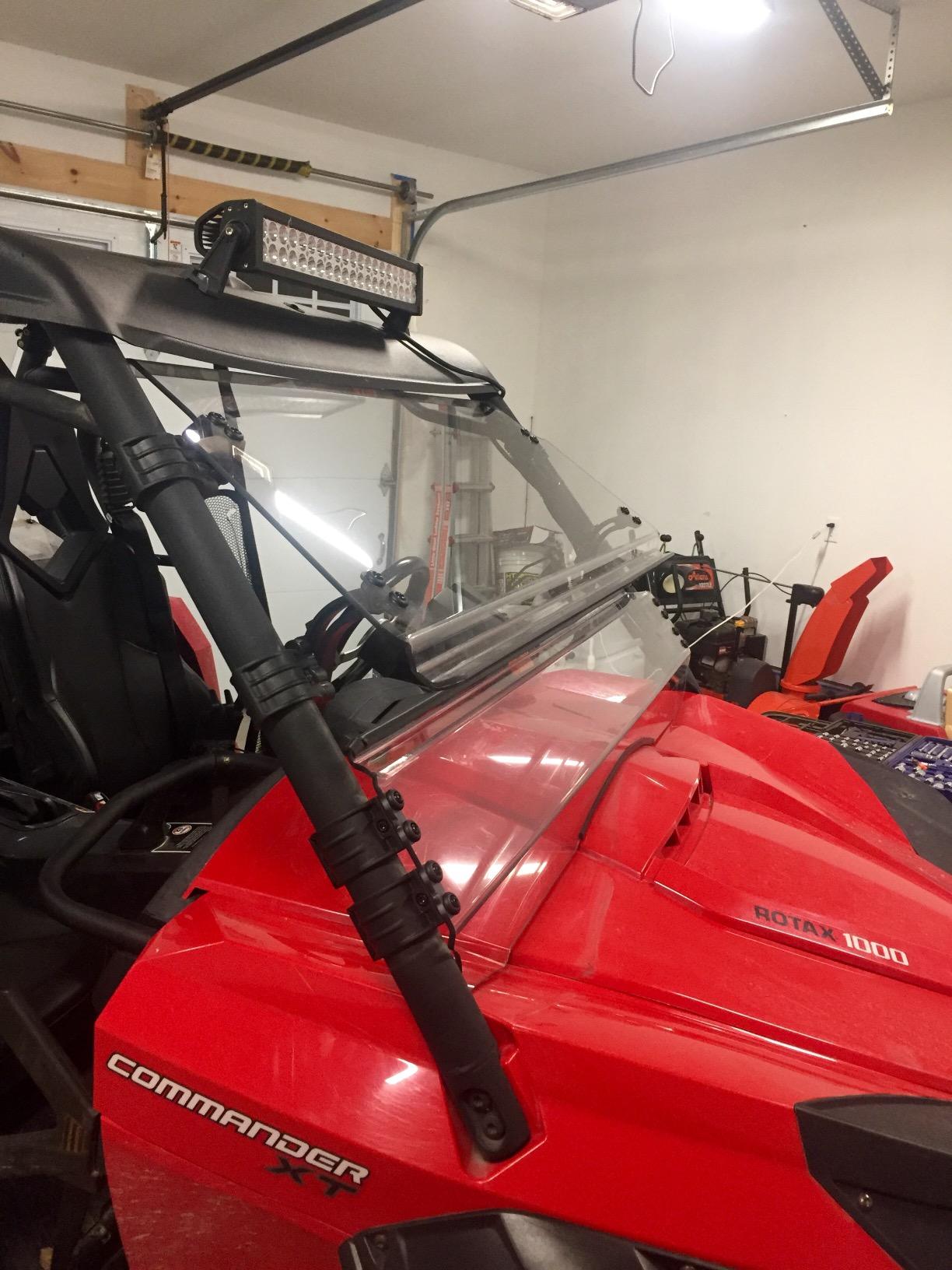 Kolpin Full-Tilt Windshield for Can-Am Commander - 3000, Clear customer photo 2