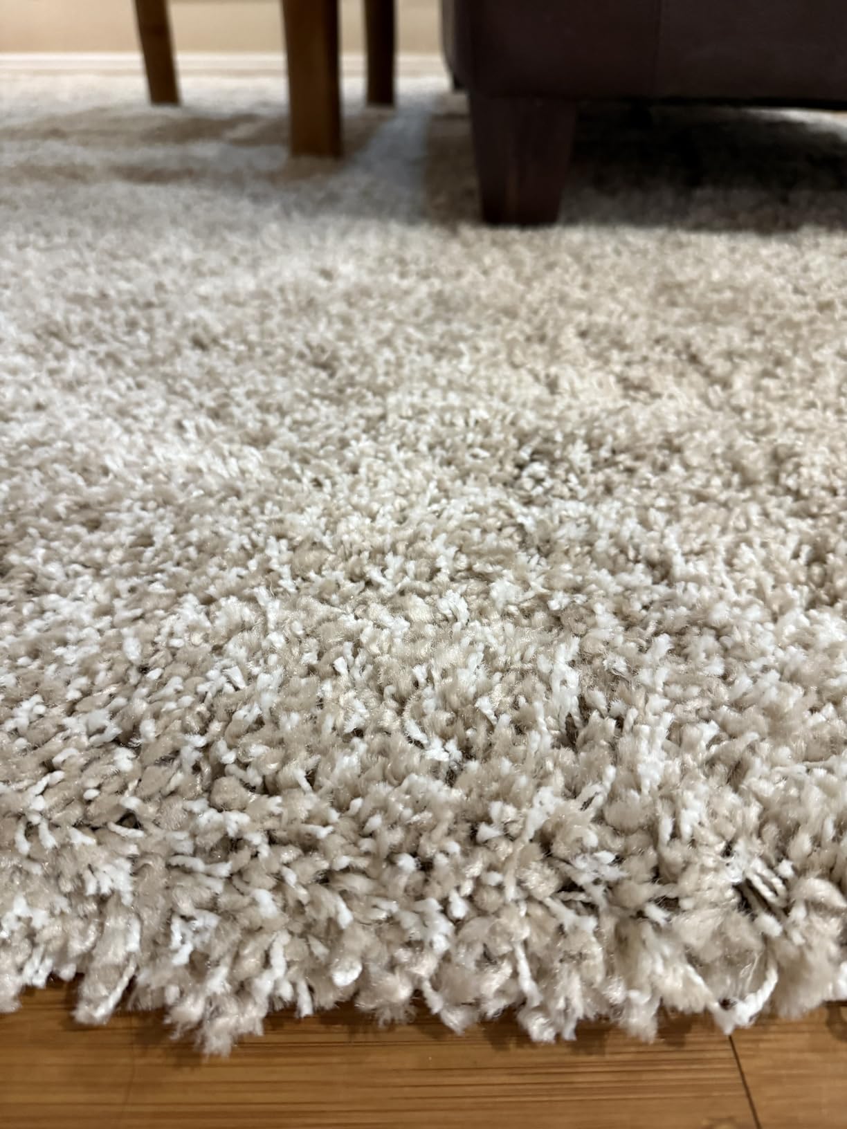 SAFAVIEH California Shag Collection Area Rug - 8' x 10', Ivory, Non-Shedding & Easy to Clean, Ultra Plush Thick Pile, Ideal for Living Room, Bedroom, Dining Space (SG151-1212) customer photo 2