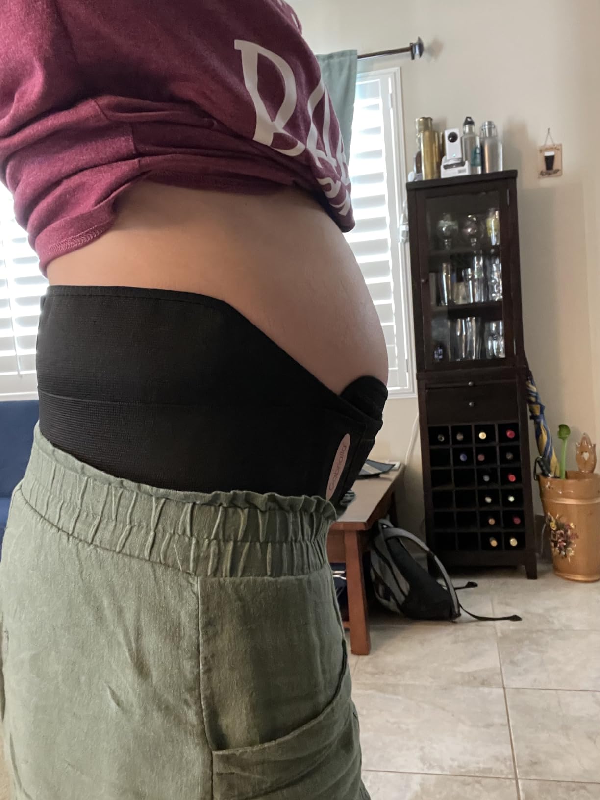 GABRIALLA Pregnancy Belly Band, Made in USA Maternity Support Belt customer photo 2
