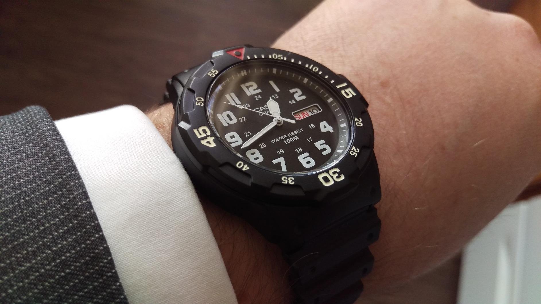 Casio MRW200H Series Unisex Analog Watch, 100M WR, Stainless Steel Case, Resin Band, 3 Year Battery customer photo 2