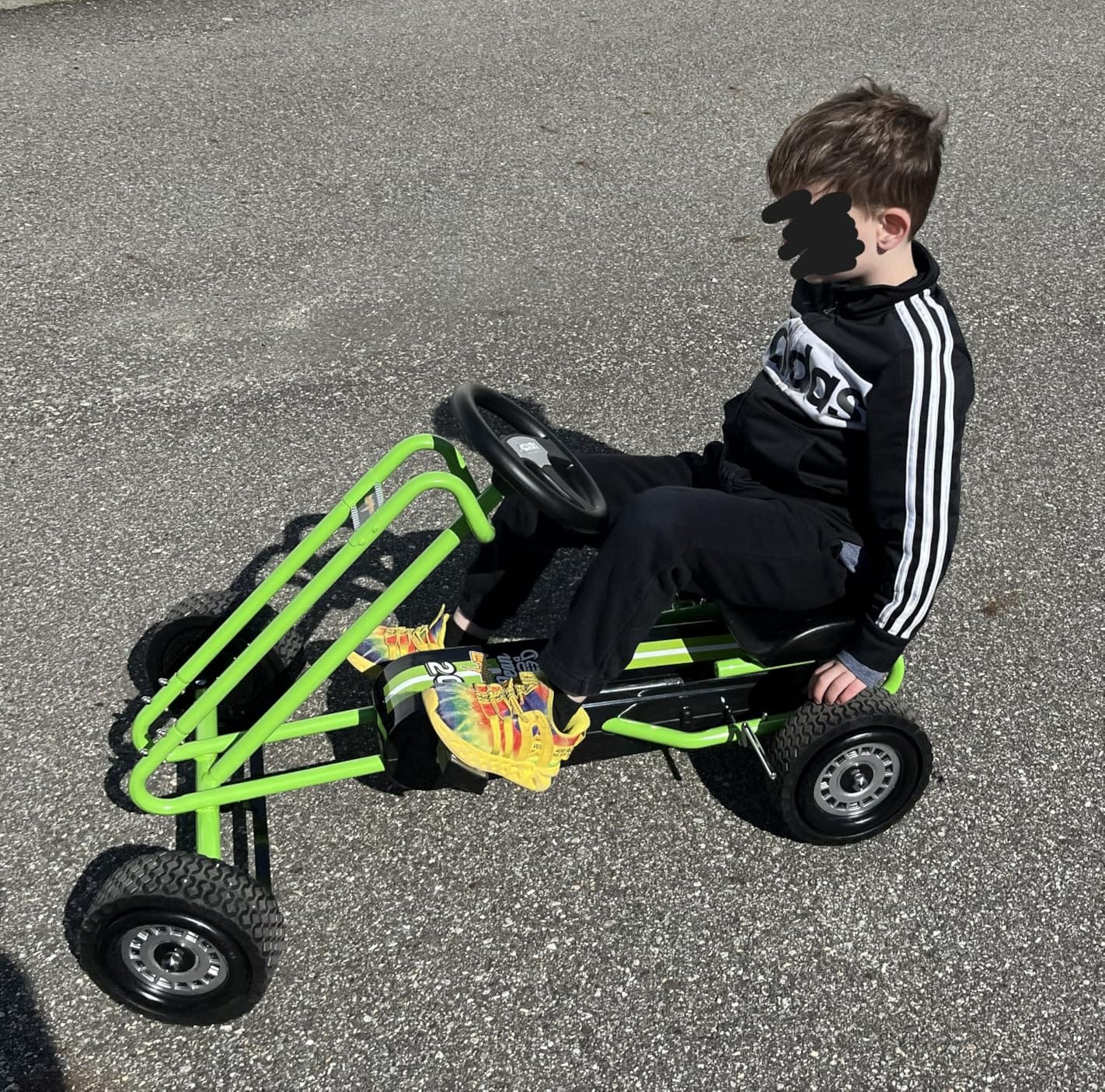 hauck Kids Pedal Go Kart, 4 Wheel Bike Cart, Ride for Ages 4-8, Green customer photo 1