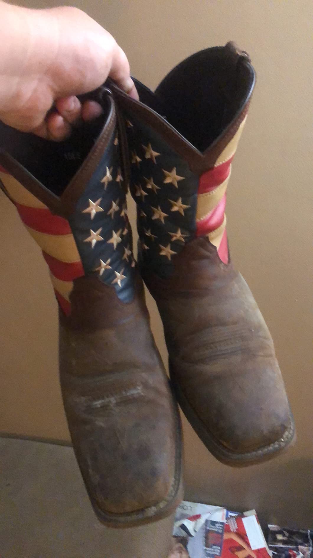 Durango Men's Patriotic Pull-On Western Flag Boots customer photo 2