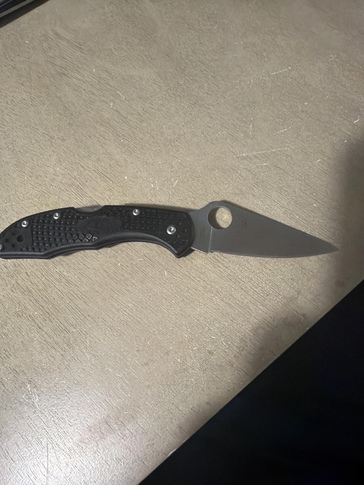 Spyderco Delica 4 Lightweight Signature Folding Pocket Knife, PlainEdge | Black, 7.11