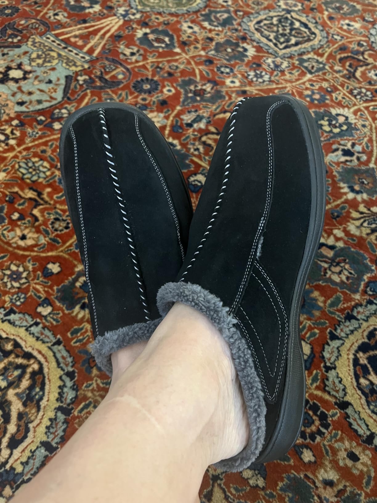 Orthofeet Asheville Orthopedic Men House Slippers customer photo 1