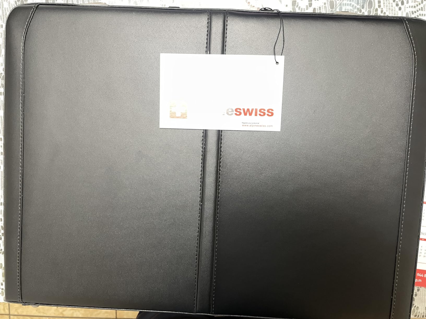 Alpine Swiss Mens Briefcase | Expandable Genuine Leather Attache Briefcase For Men | Dual Combination Lock Business Case customer photo 2