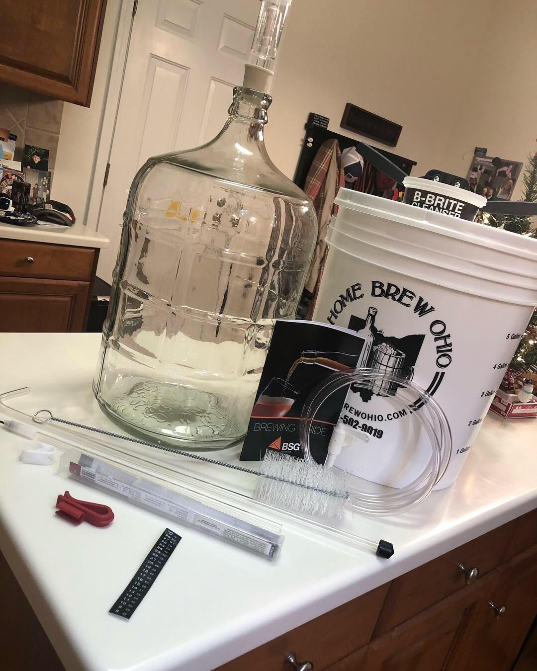 Gold Complete Beer Equipment Kit (K7) with 5 gal Glass Carboy customer photo 1
