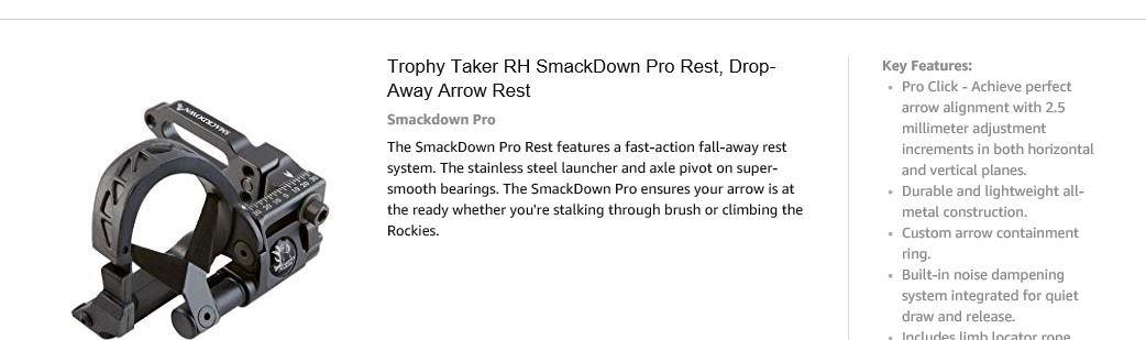 Trophy Taker RH Smackdown Pro Rest, Black customer photo 2