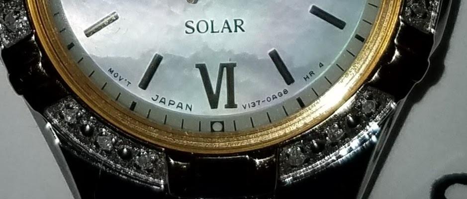 SEIKO SUT068 Watch for Women - Diamond Collection - with 18 Diamond Accents, Solar Power, Mother-of-Pearl Dial, Two-Tone Gold Stainless Steel Case & Bracelet customer photo 2