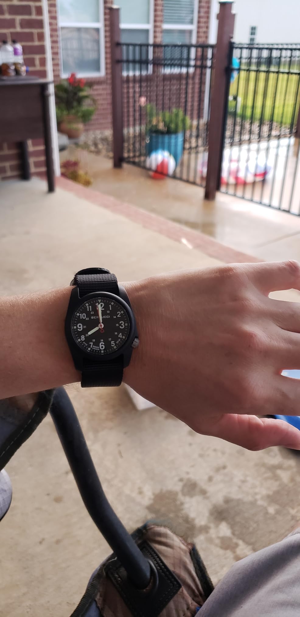 BERTUCCI 40 mm Field Watch - DX3 Field - Black Dial, Black Case, Black Nylon Band 11015 customer photo 1