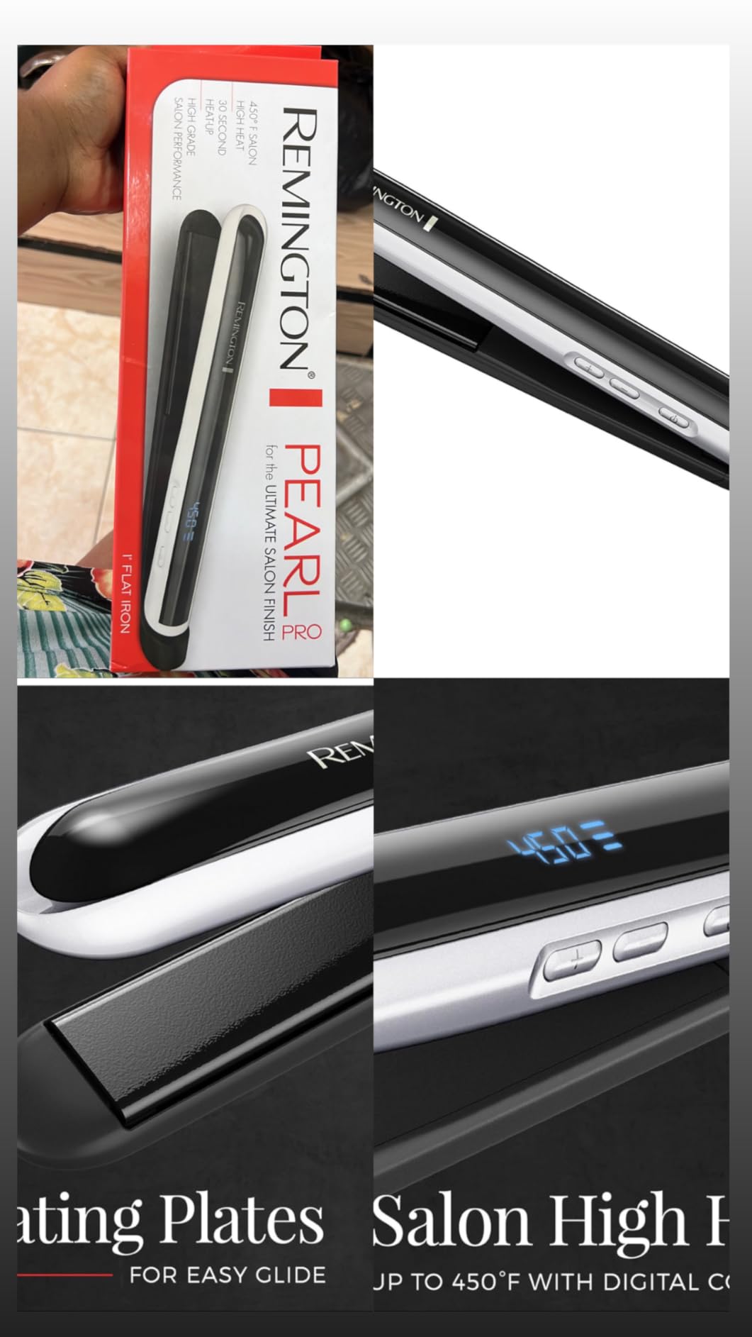 Remington Pearl Pro Ceramic Flat Iron, 1-Inch Floating Plates customer photo 1