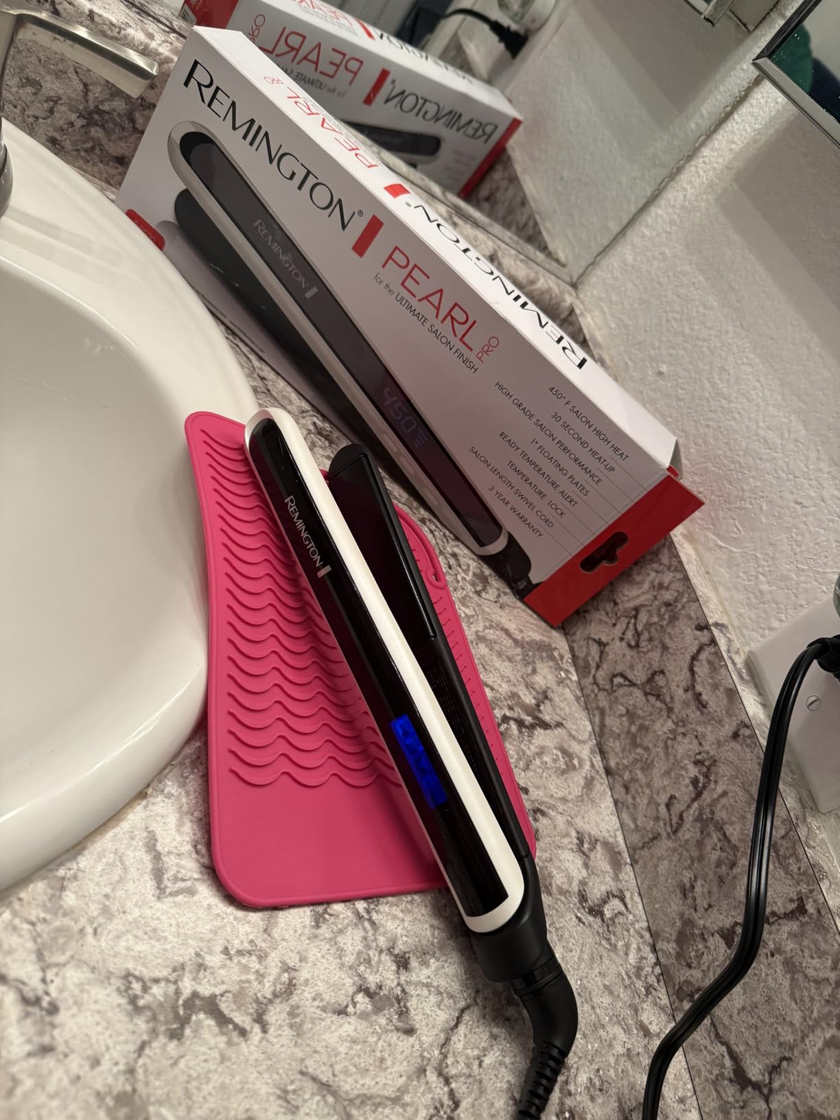 Remington Pearl Pro Ceramic Flat Iron, 1-Inch Floating Plates customer photo 2