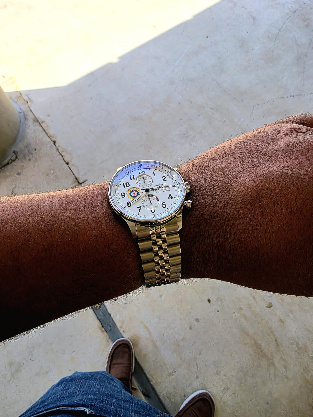 AVI-8 Hawker Hurricane Men's Pilot Watch - Classic Chronograph, Japanese Quartz Movement, Stainless Steel Case, Leather Strap, AV-4011 customer photo 1