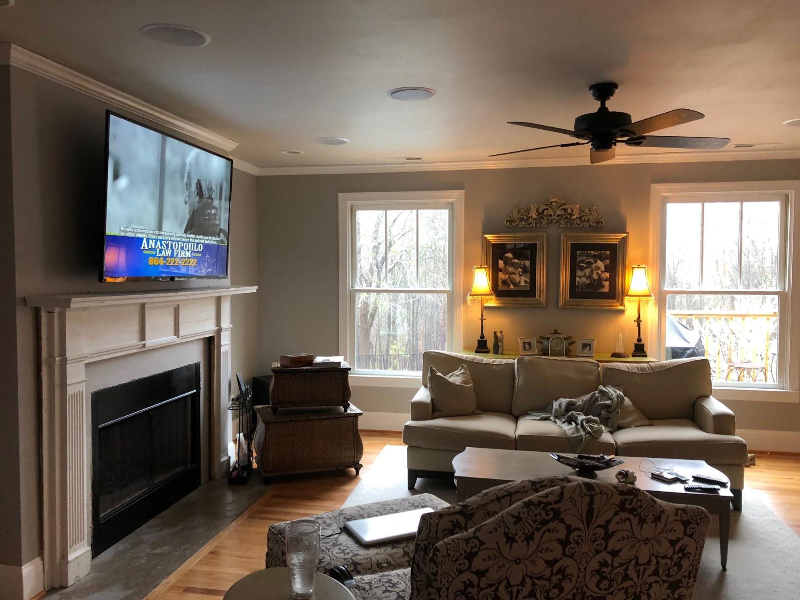 Acoustic Audio by Goldwood CS-IC83 8” 3-Way In Ceiling Home Theater Speaker System (White, 5 Speakers) customer photo 1