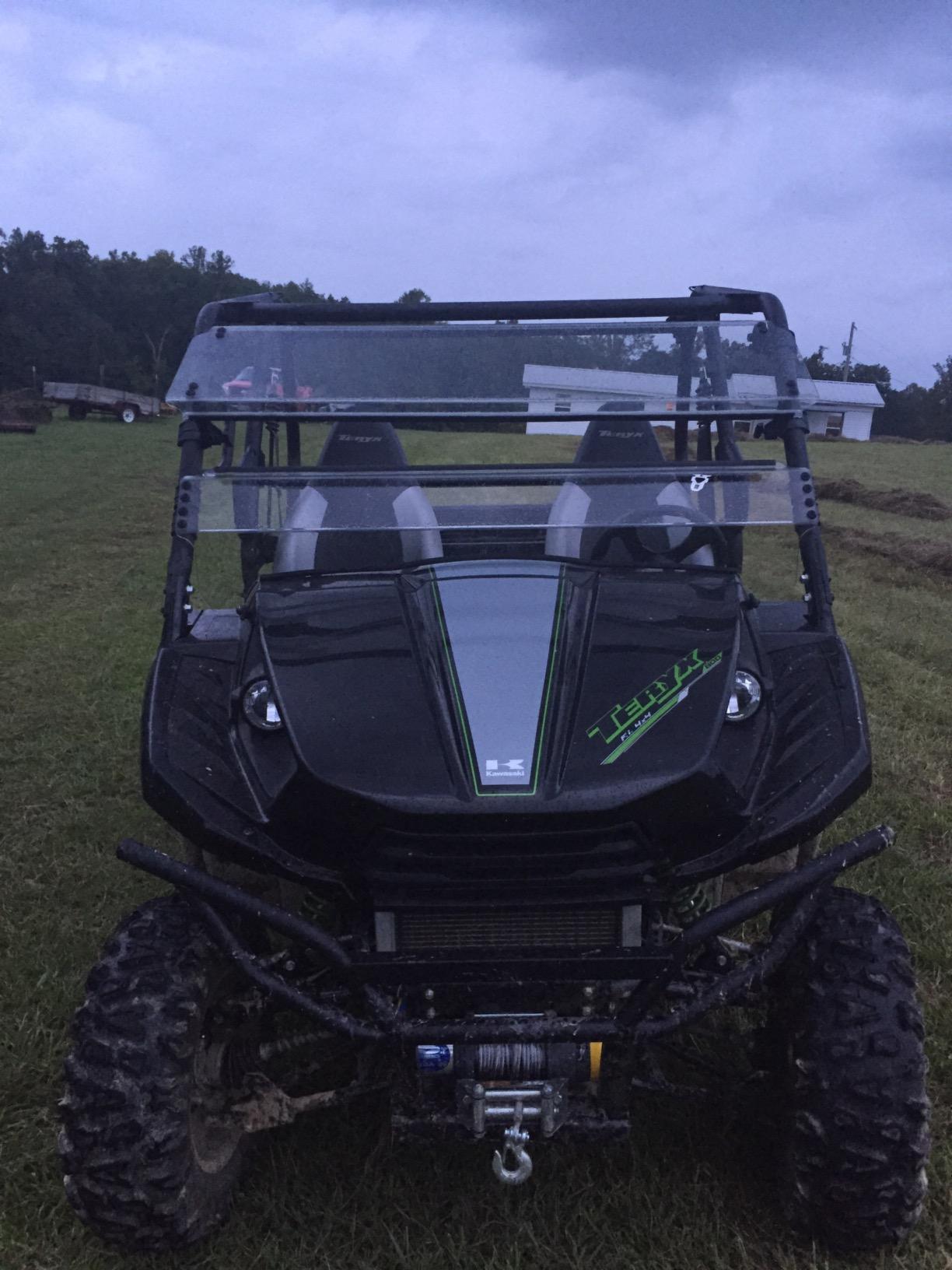 Kolpin UTV WINDSHIELD - FULL-TILT - KAWASAKI TERYX /TERYX 4 - 1462, Clear customer photo 1
