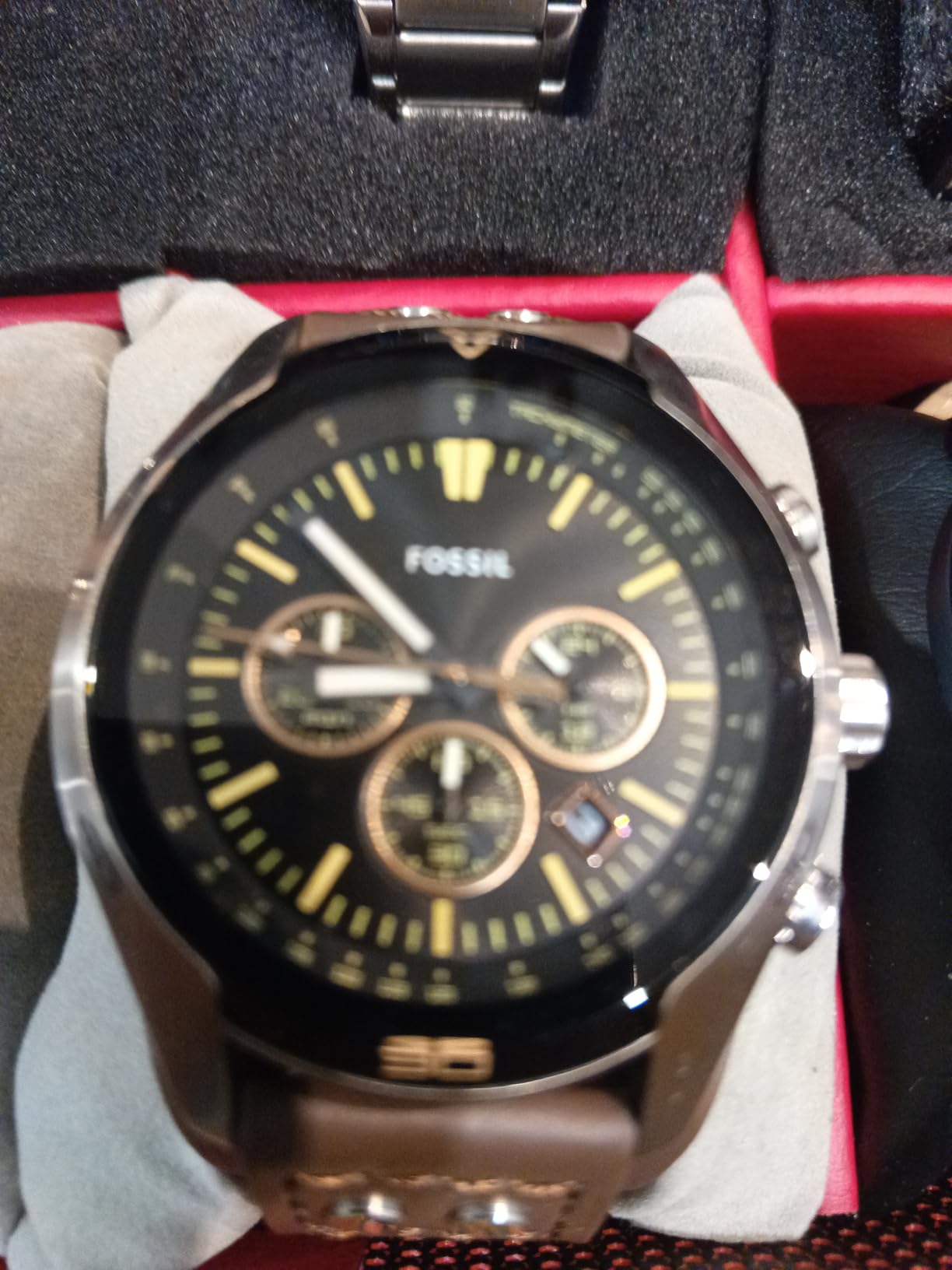 Timex Men's Coachman Quartz Chronograph Leather Watch customer photo 1
