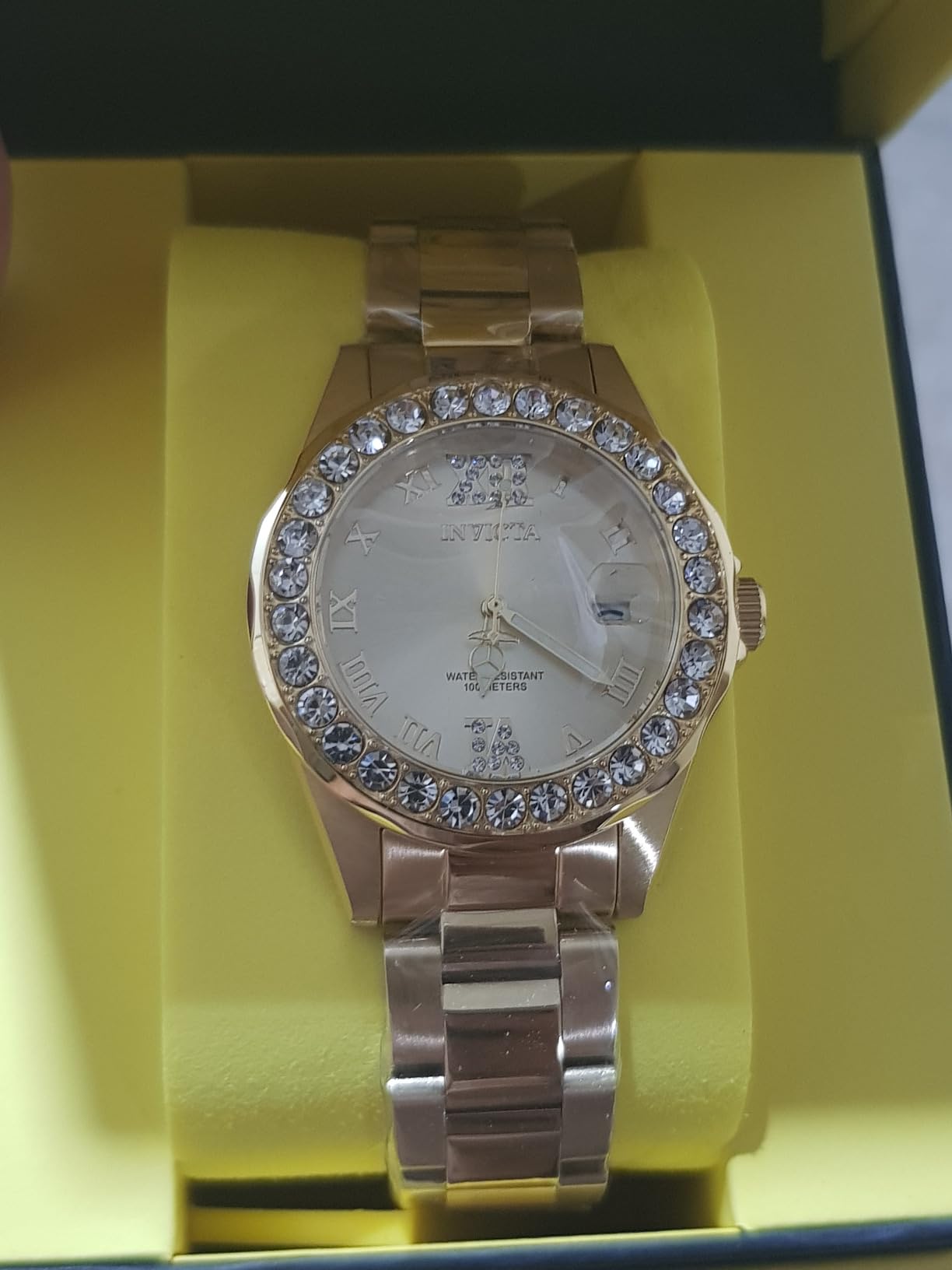 Invicta Women's Pro Diver Crystal Accented 18k Ion-Plated Stainless Steel Watch customer photo 2
