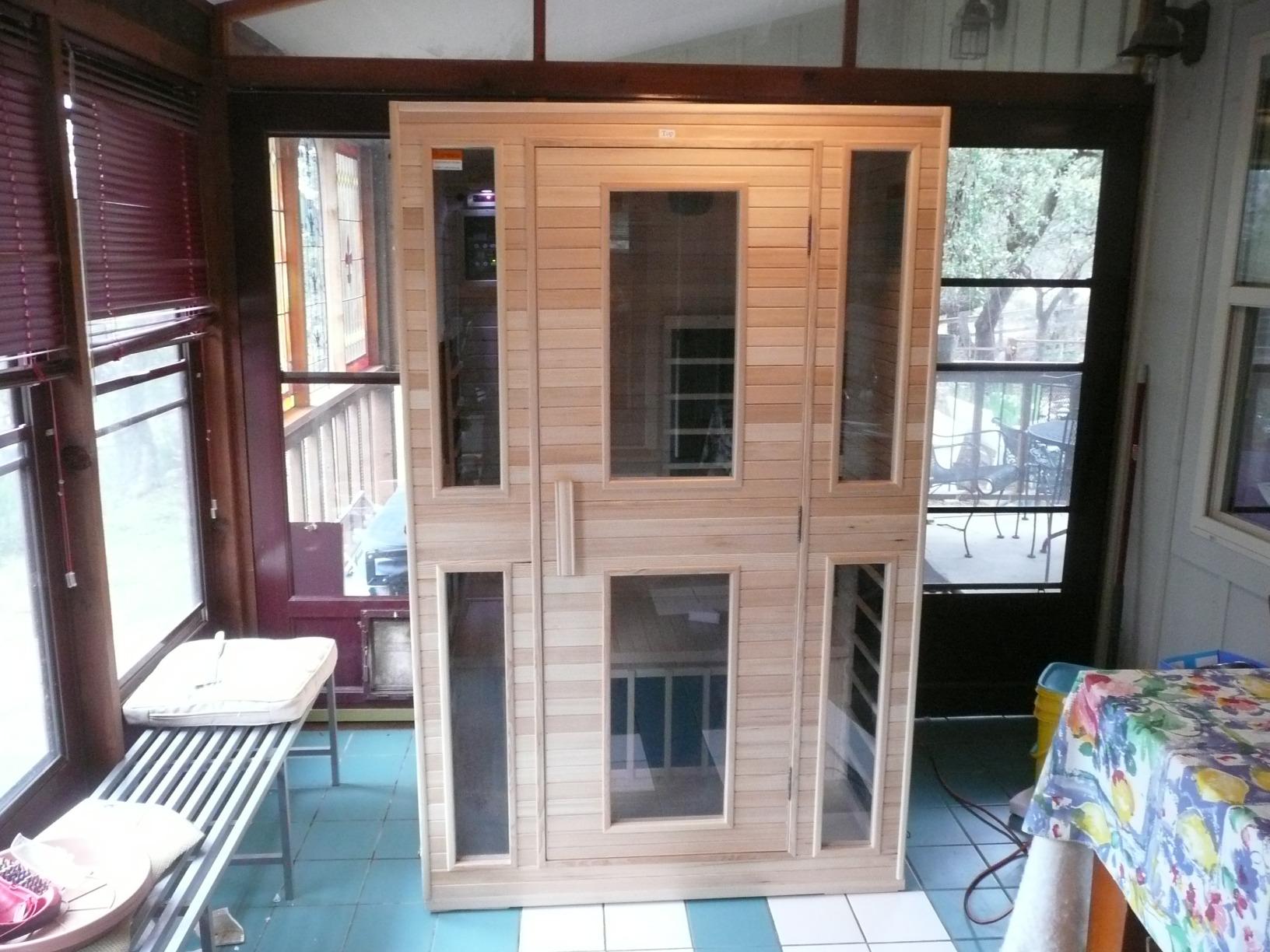 JNH Lifestyles Joyous 2 Person Low EMF 7 Carbon Heating Panel Far Infrared Sauna in Canadian Hemlock Wood with Bluetooth, MP3 Aux Connection customer photo 1