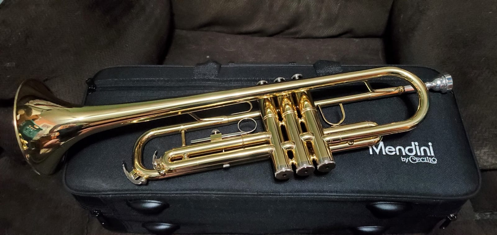 Mendini By Cecilio Bb Standard Trumpet Set for Beginners - Gold customer photo 2