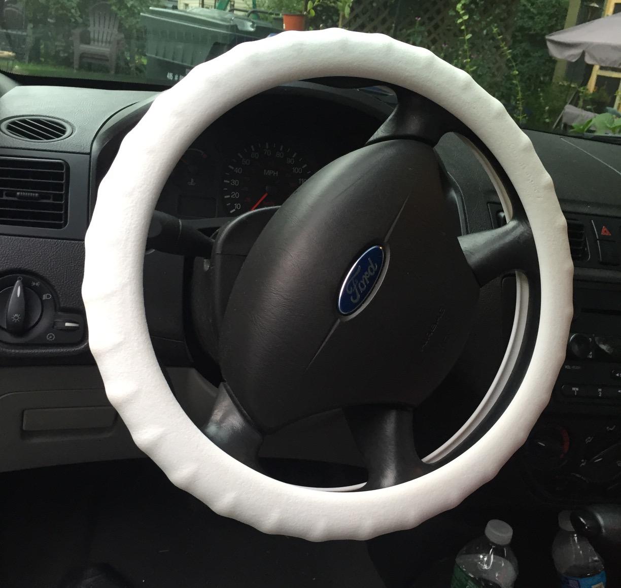 Silicone Black Steering Wheel Cover- Racing Power Grip-Ergonomic Handling (Black) customer photo 1