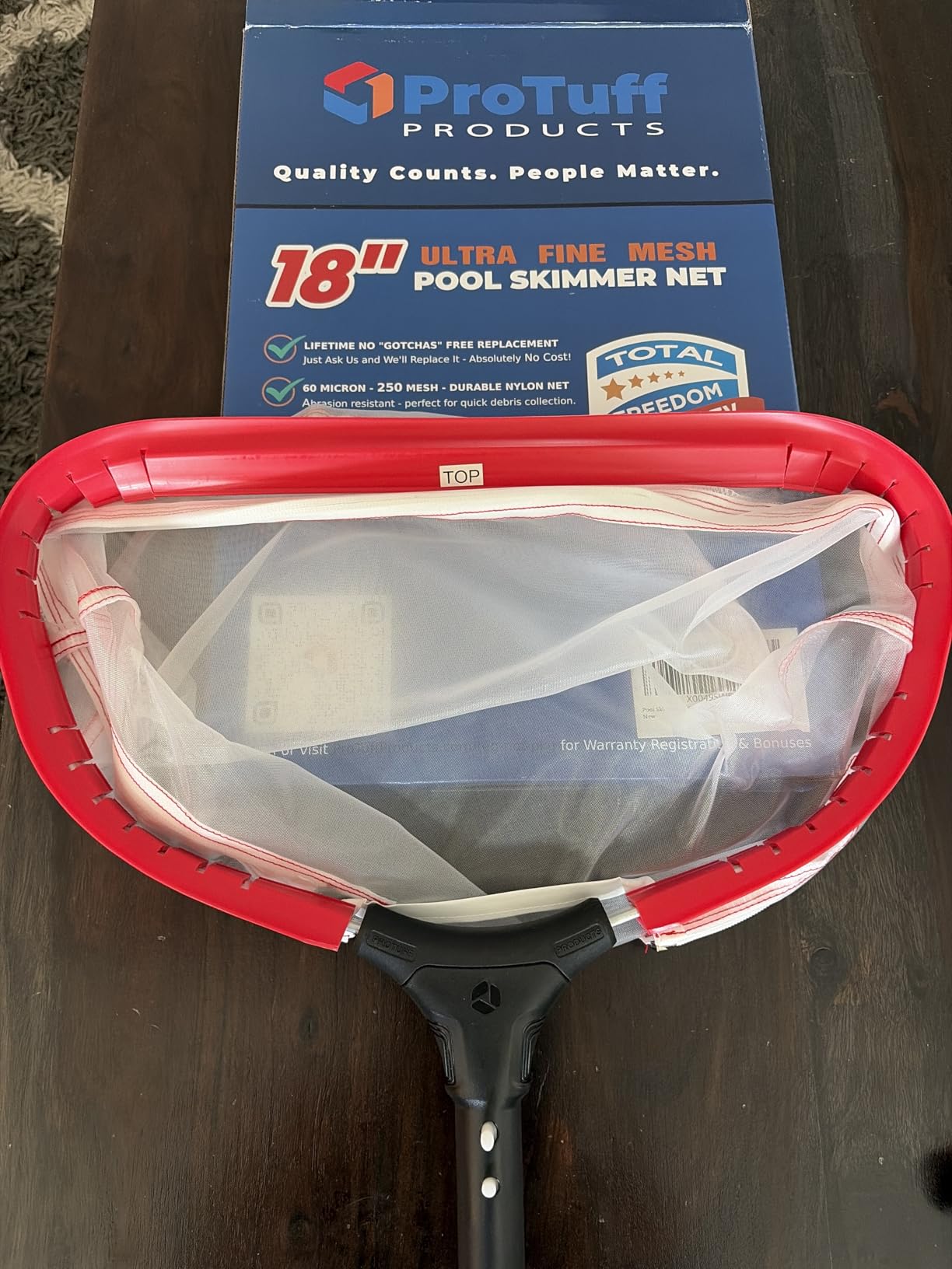 ProTuff 490 Promise 19.5in Pro Pool Leaf Rake Net, Deep Bag Skimmer customer photo 2