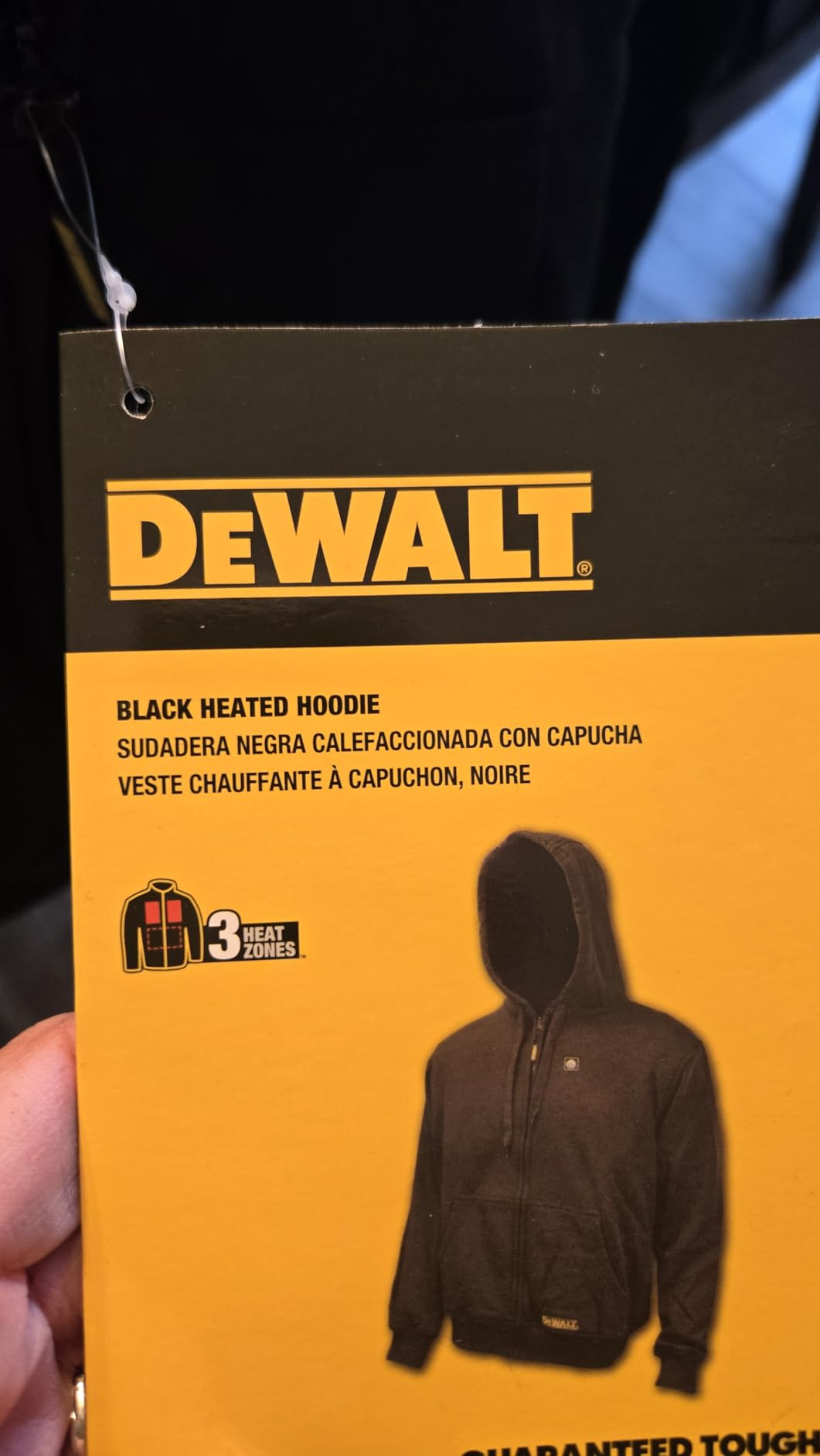 DEWALT DCHJ067B-L 20V/12V MAX Bare Hooded Heated Jacket, Black, Large customer photo 1