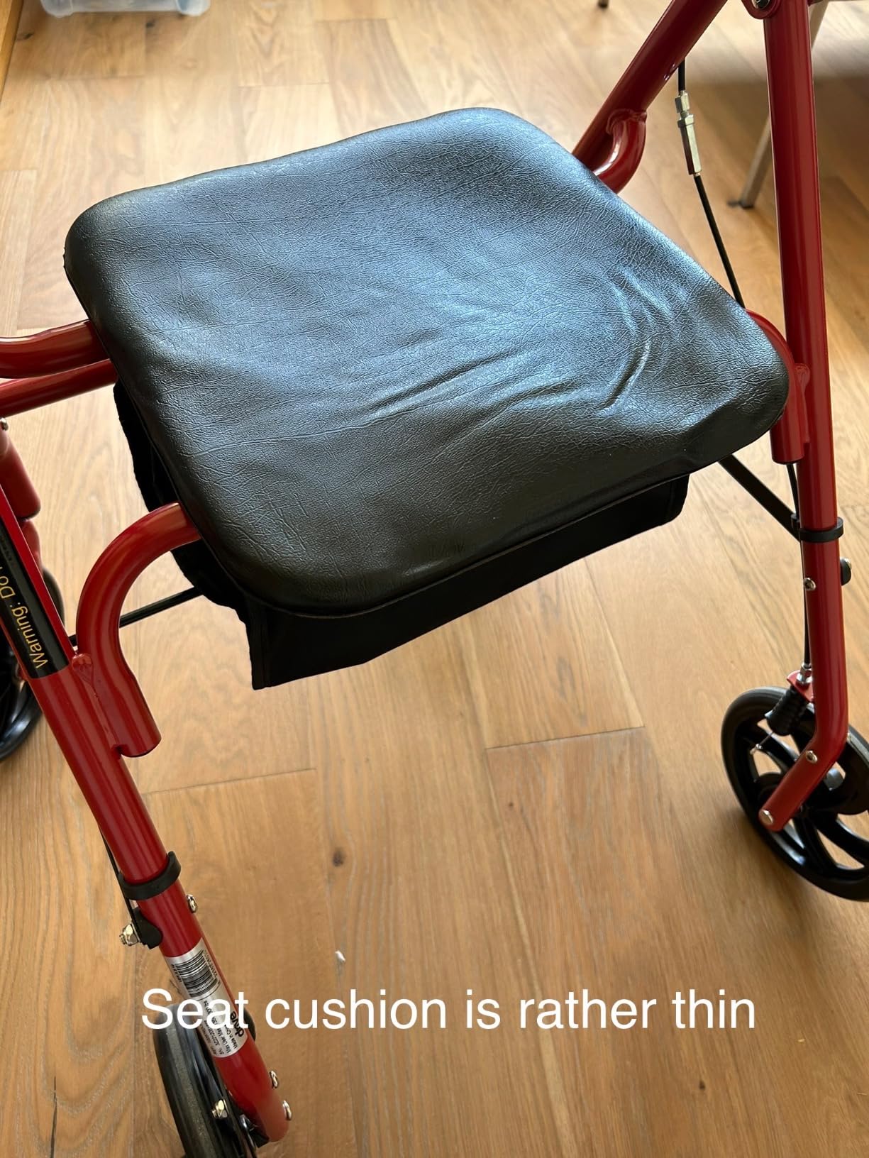 Drive Medical Rollator Walker with Seat, 7.5 Inch Wheels, Blue | Rollator Walker Offers Stable, Height Adjustable Mobility Support with Durable Steel Frame and Wheels customer photo 2
