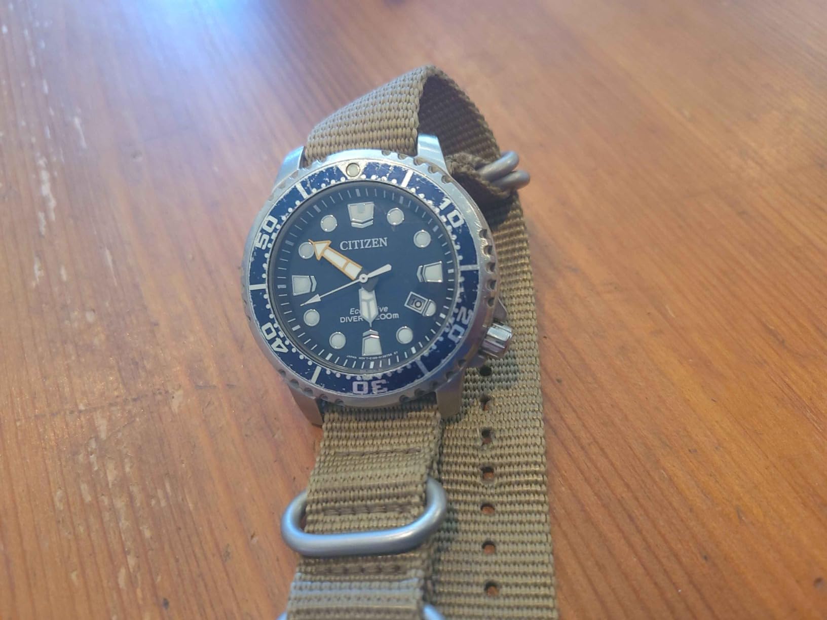 Citizen Promaster Dive Eco-Drive Watch, 3-Hand Date, ISO Certified, Luminous Hands and Markers, Rotating Bezel customer photo 1