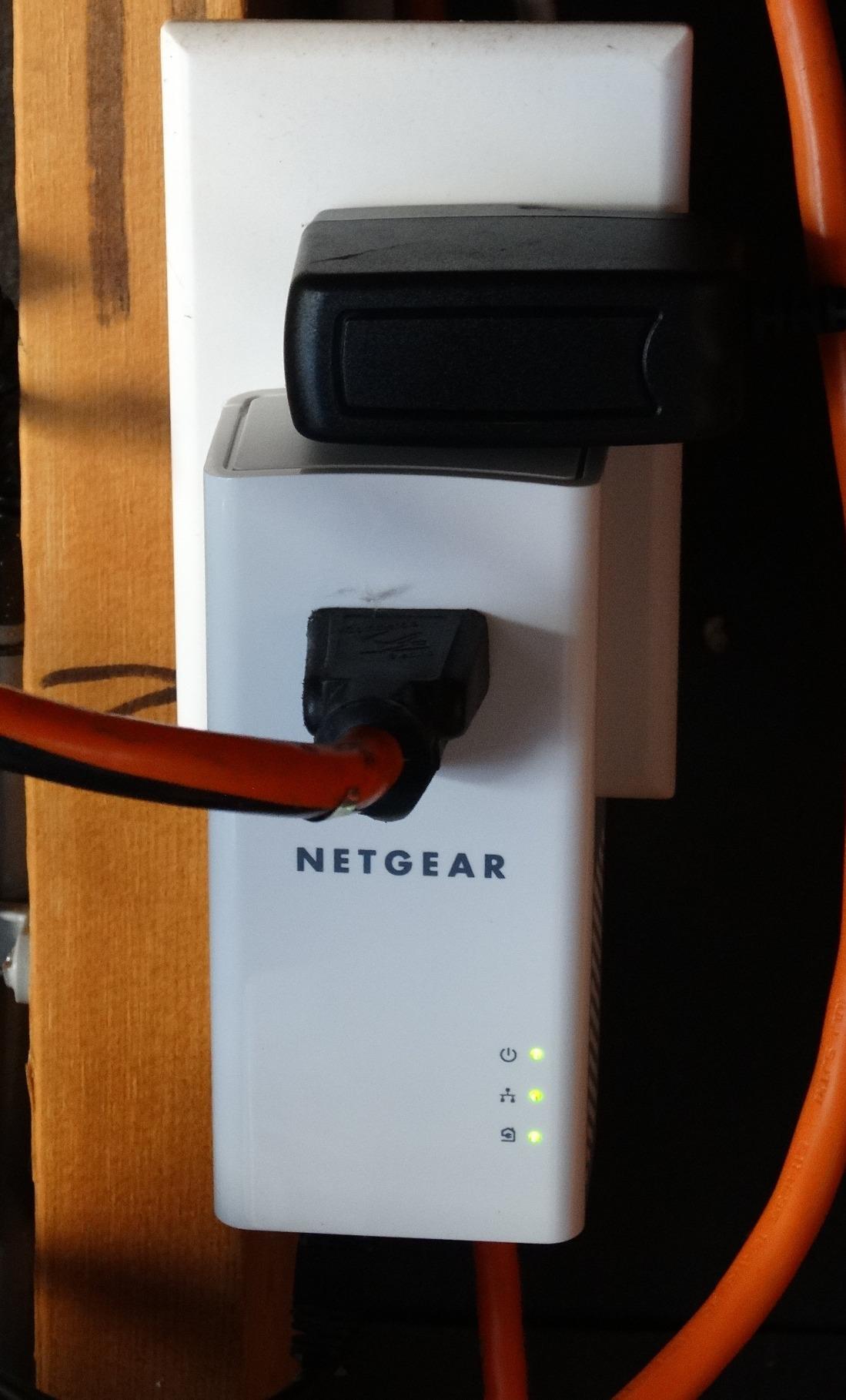 NETGEAR Powerline Adapter Kit, 1200 Mbps Wall-Plug, 1.2 Gigabit Ethernet Ports with Passthrough + Extra Outlet (PLP1200-100PAS) customer photo 1