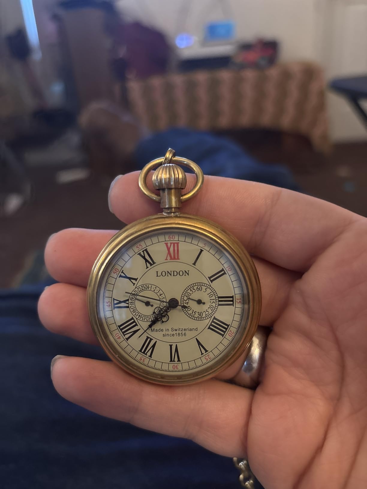 VIGOROSO Classic Mechanical Pocket Watches for Men Pocket Watch with Chain customer photo 1