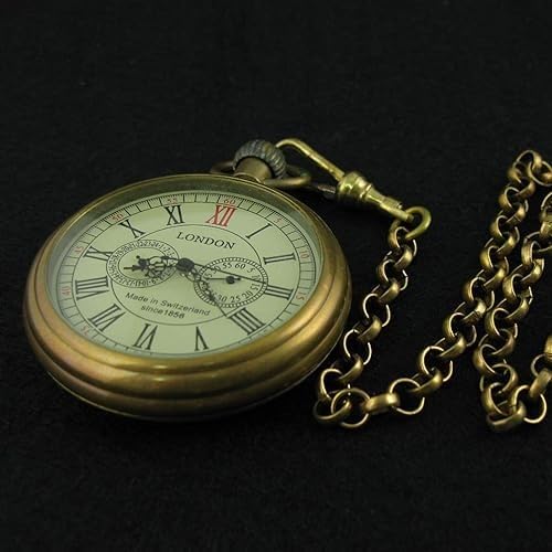 VIGOROSO Classic Mechanical Pocket Watches for Men Pocket Watch with Chain customer photo 2