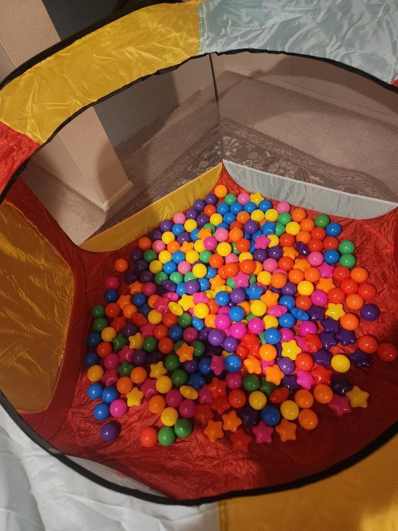 Kids Ball Pit Pop Up Large Tent for Toddlers - Indoor & Outdoor Gift Toys for Infants Girls & Boys, Baby Playpen with Zipper Storage Bag, BallPit Balls Not Included customer photo 1