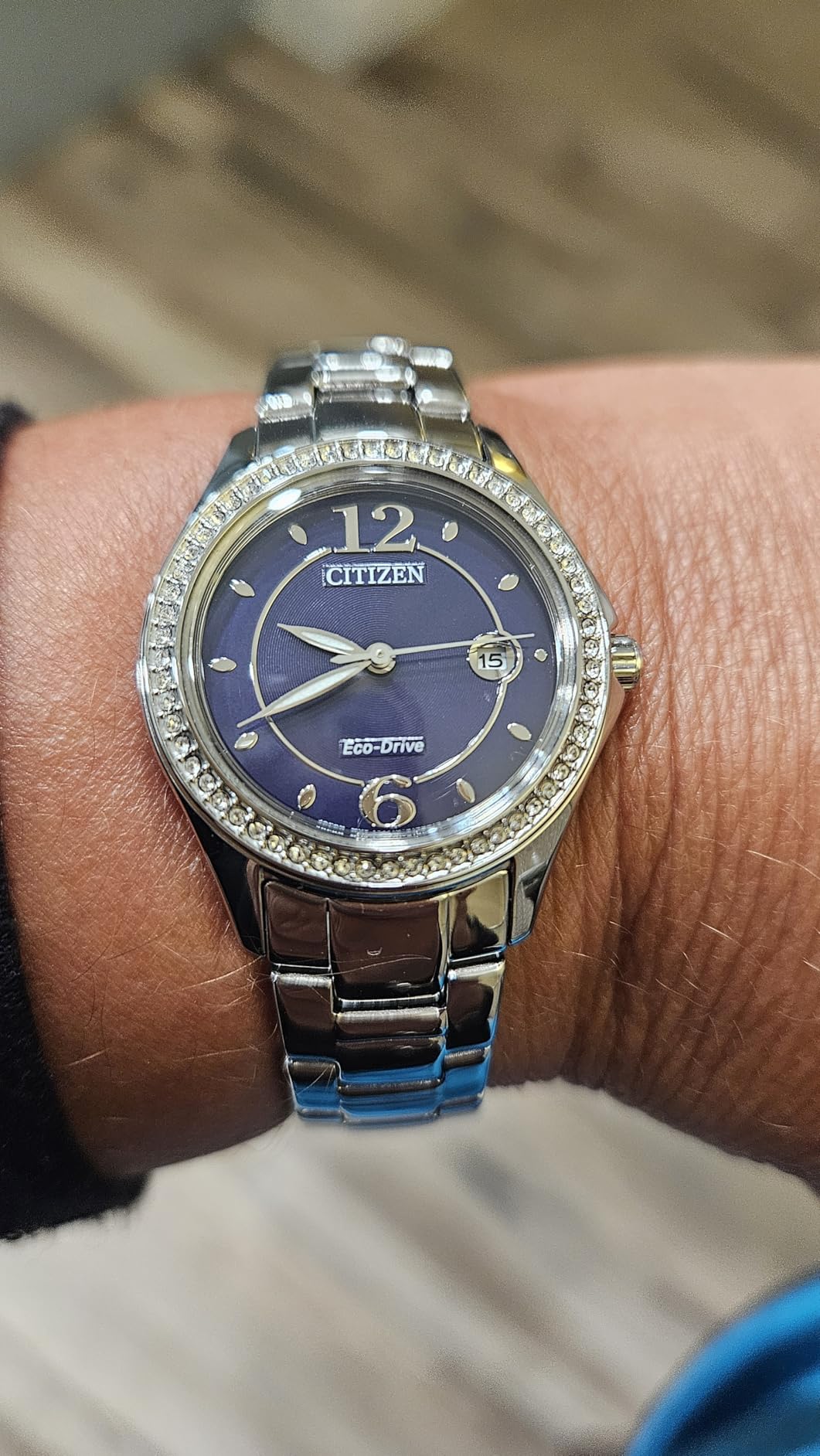 Citizen Women's Eco-Drive Dress Classic Crystal Watch in Stainless Steel customer photo 1