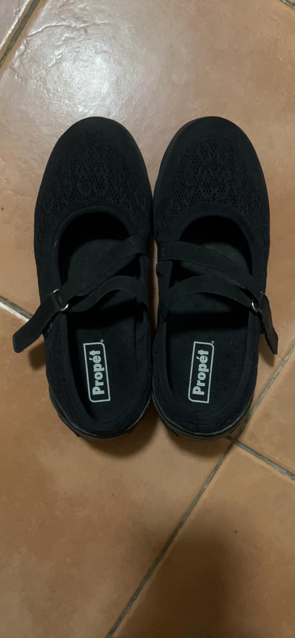 Propet Womens TravelActiv Mary Jane Flats Casual - Black customer photo 1