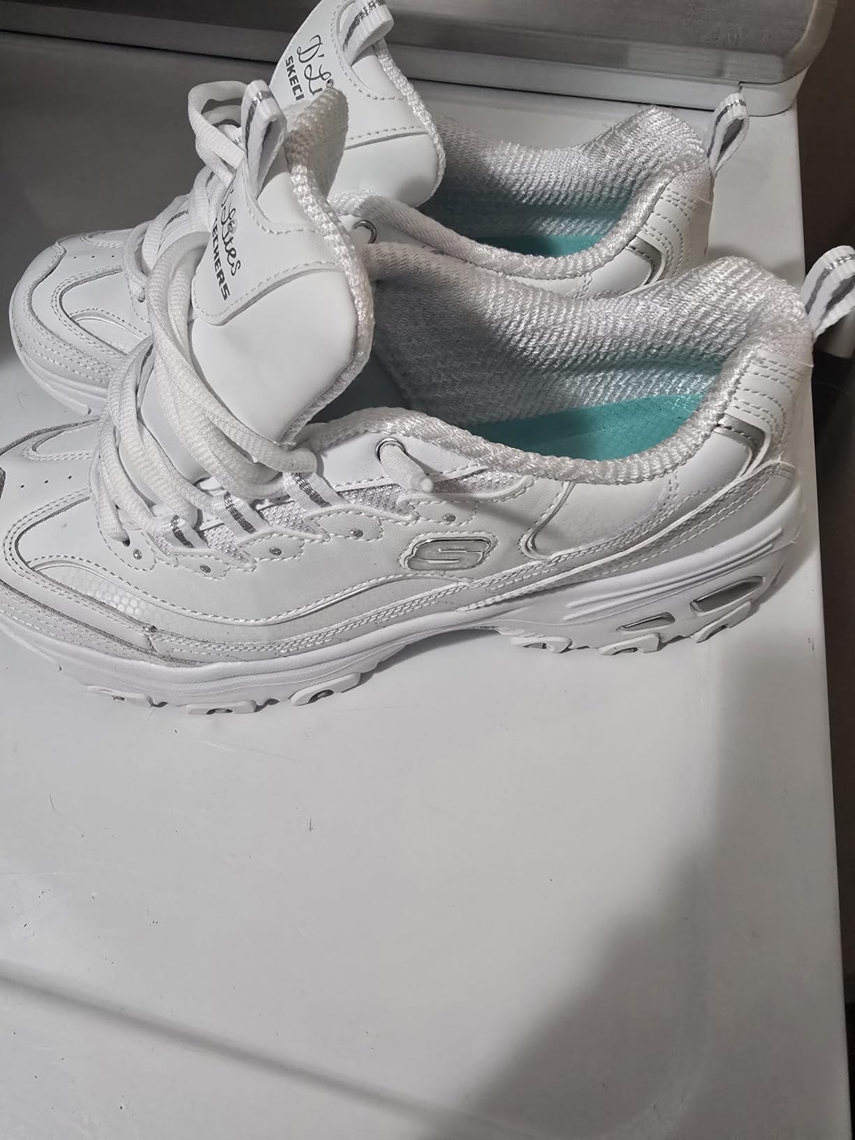 Skechers Sport Women's D'Lites Fresh Start Memory Foam Lace-up Sneaker Fashion customer photo 2