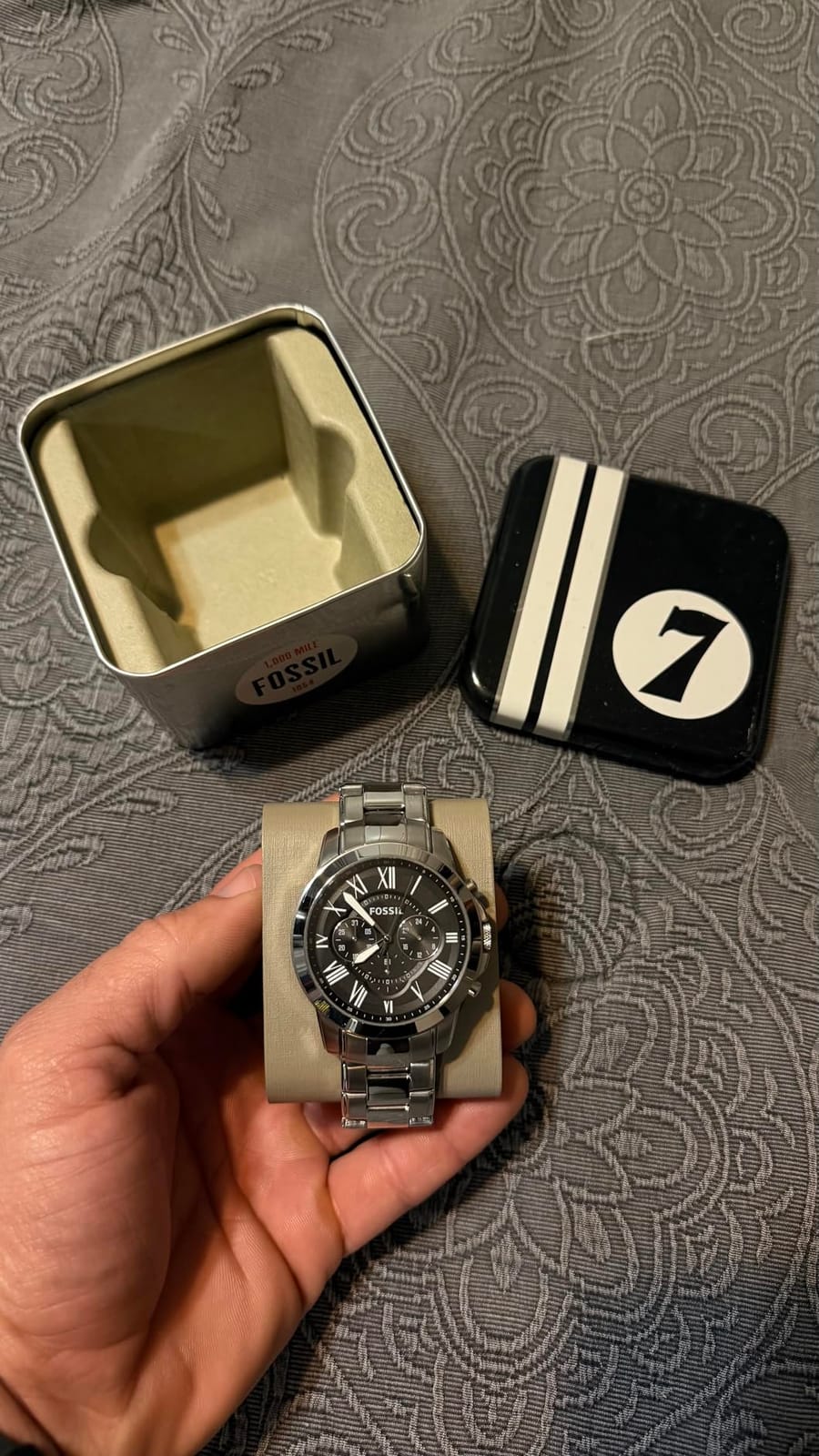 Fossil Men's Grant Quartz Chronograph Watch, Stainless Steel customer photo 1