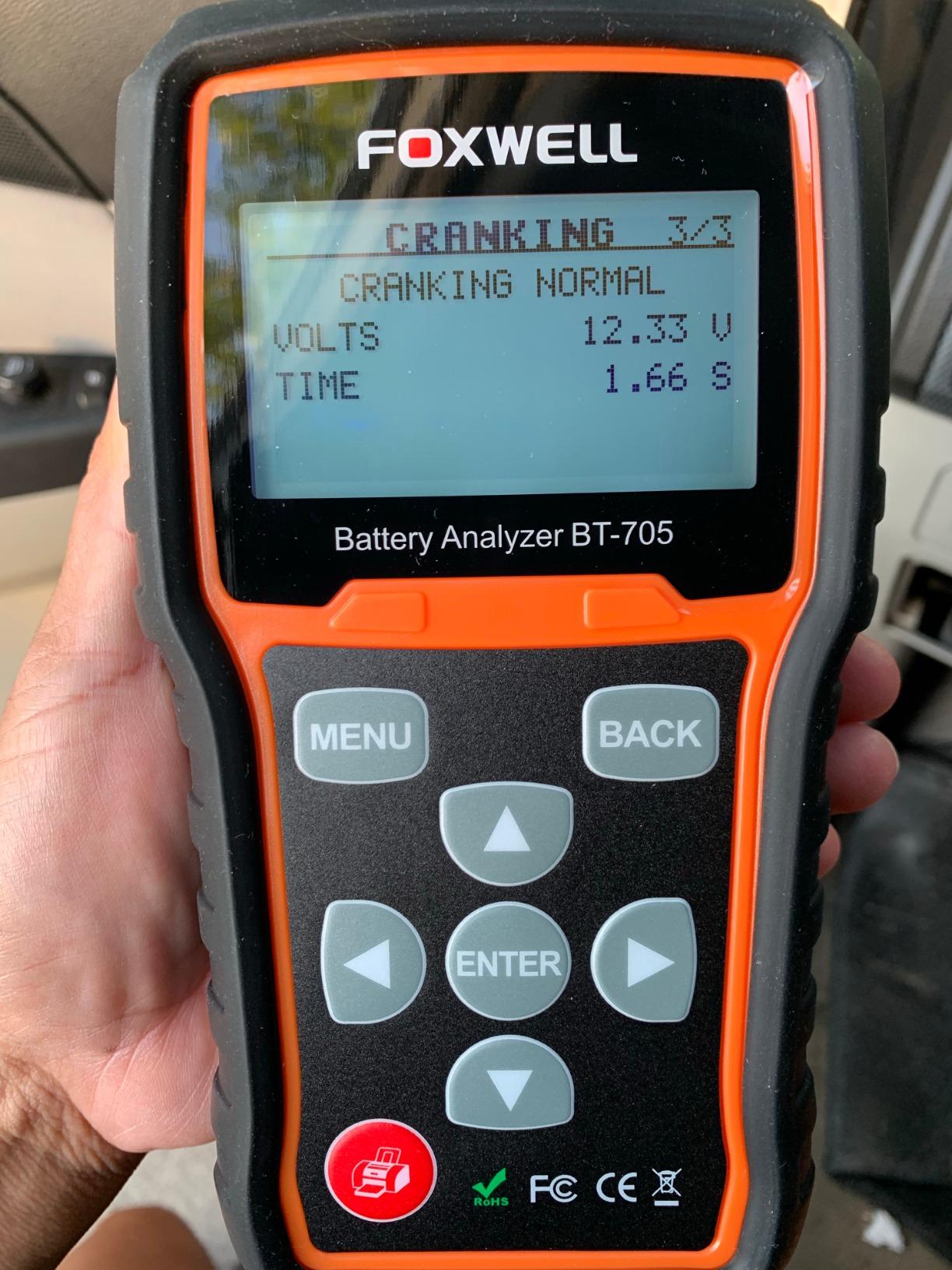 FOXWELL BT705 Car Battery Tester 24V 12V, Alternator and Load Tester customer photo 1